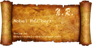 Nobel Róbert névjegykártya